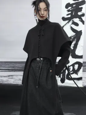 Asymmetrical China Retro Cloak
