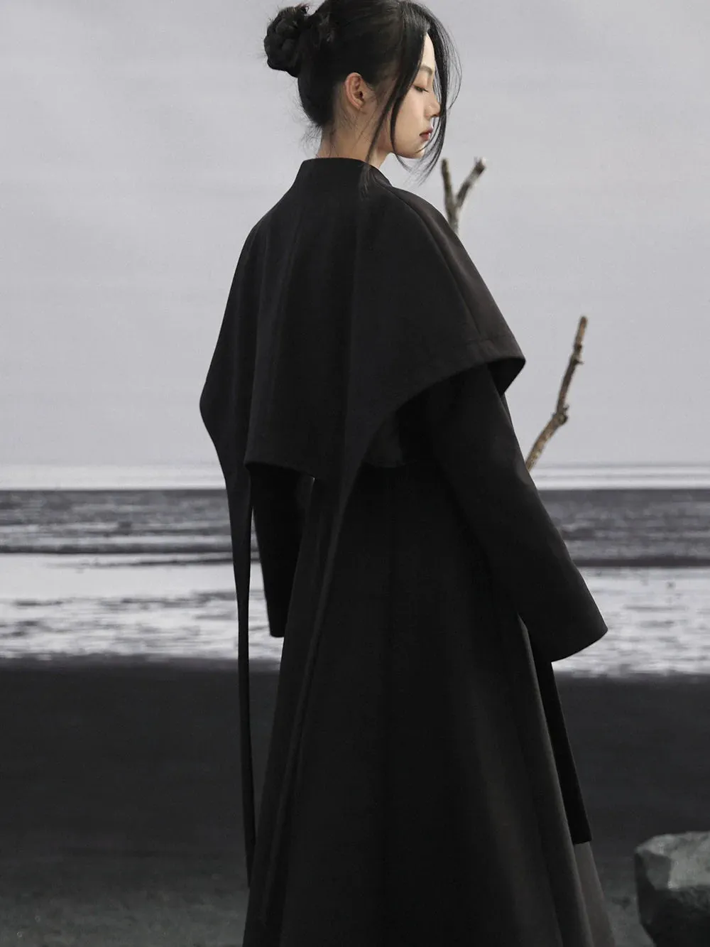 Asymmetrical China Retro Cloak