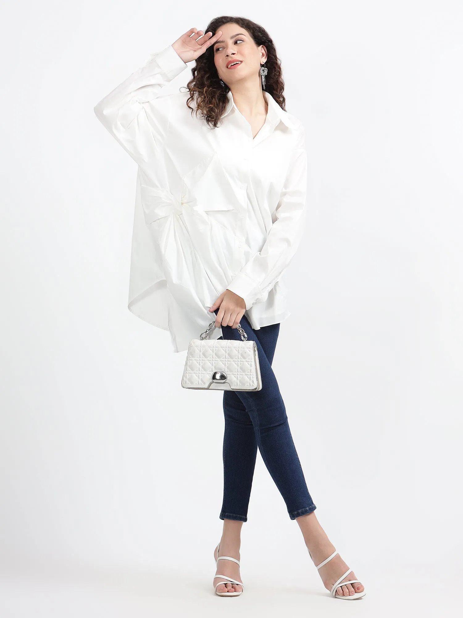 Bow- Cotton free Size Top