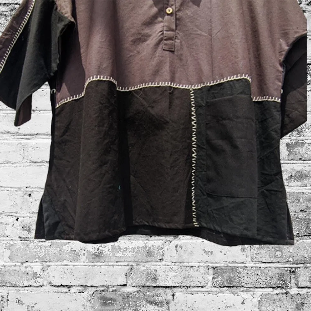Brown Classic V Neck Top | Monochrome Look | Stylish | Hand-Crafted