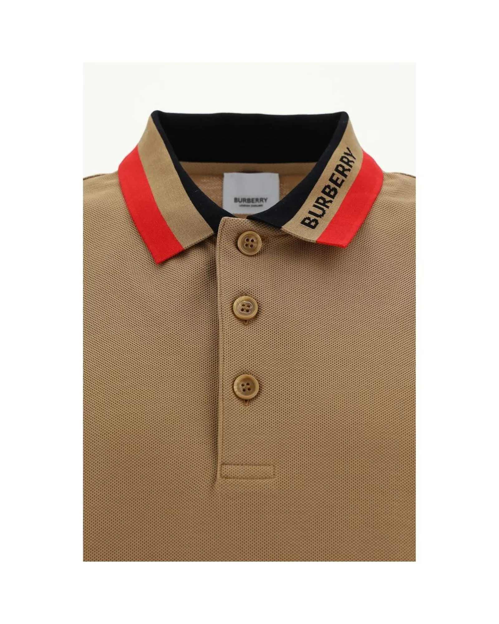 Burberry Edney Polo Shirt with Monogram Detail and Classic Collar
