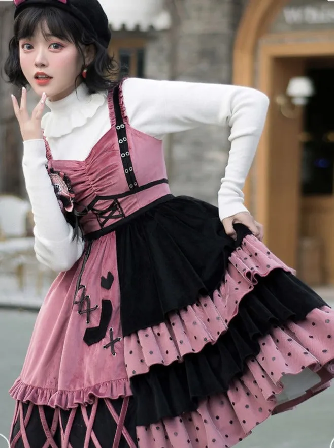 Dress Short   Lolita Jacket Asymmetrical Frilled