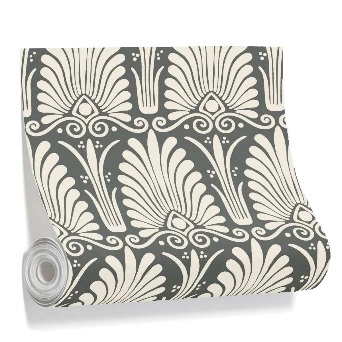 Greek Revival-Classic Monochrome - Wall Covering - Pre-Pasted PVC Free