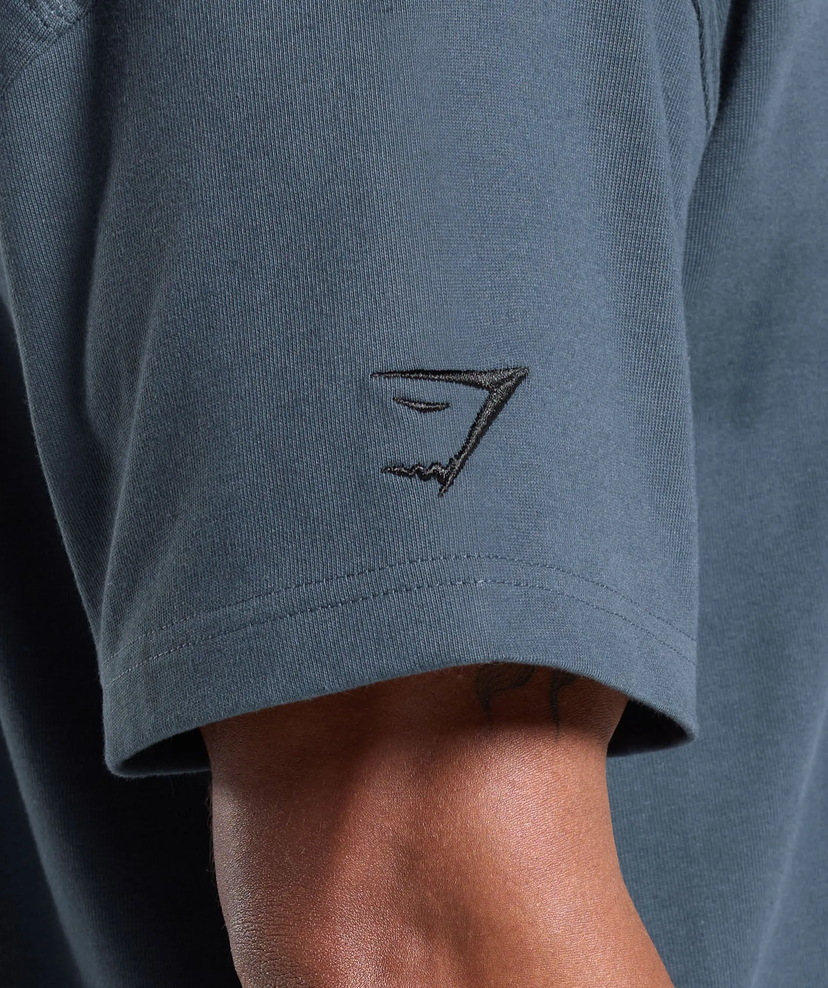 Gymshark Short Sleeve Polo - Cargo Blue