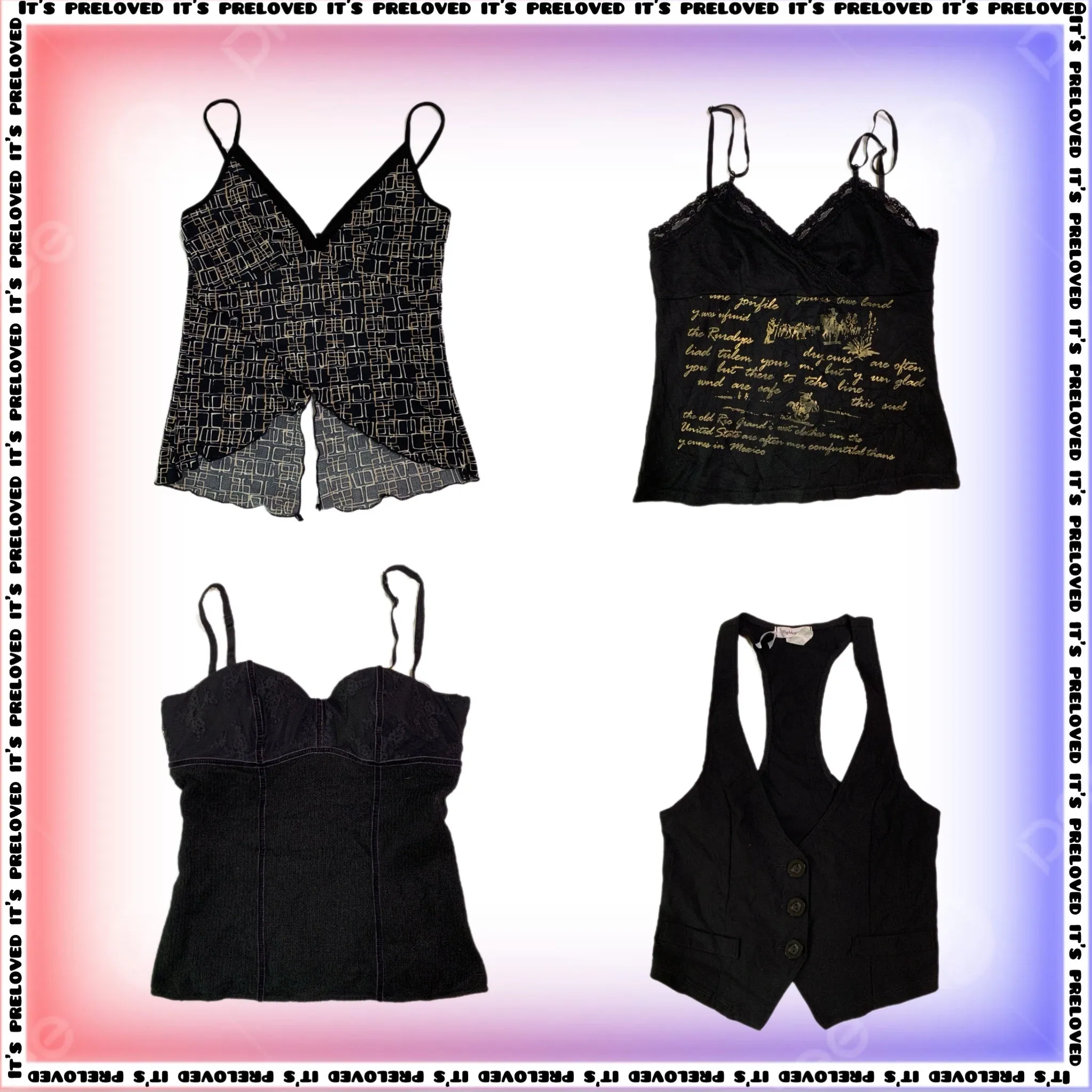 Monochrome Y2K Tops Mix(SS-615)