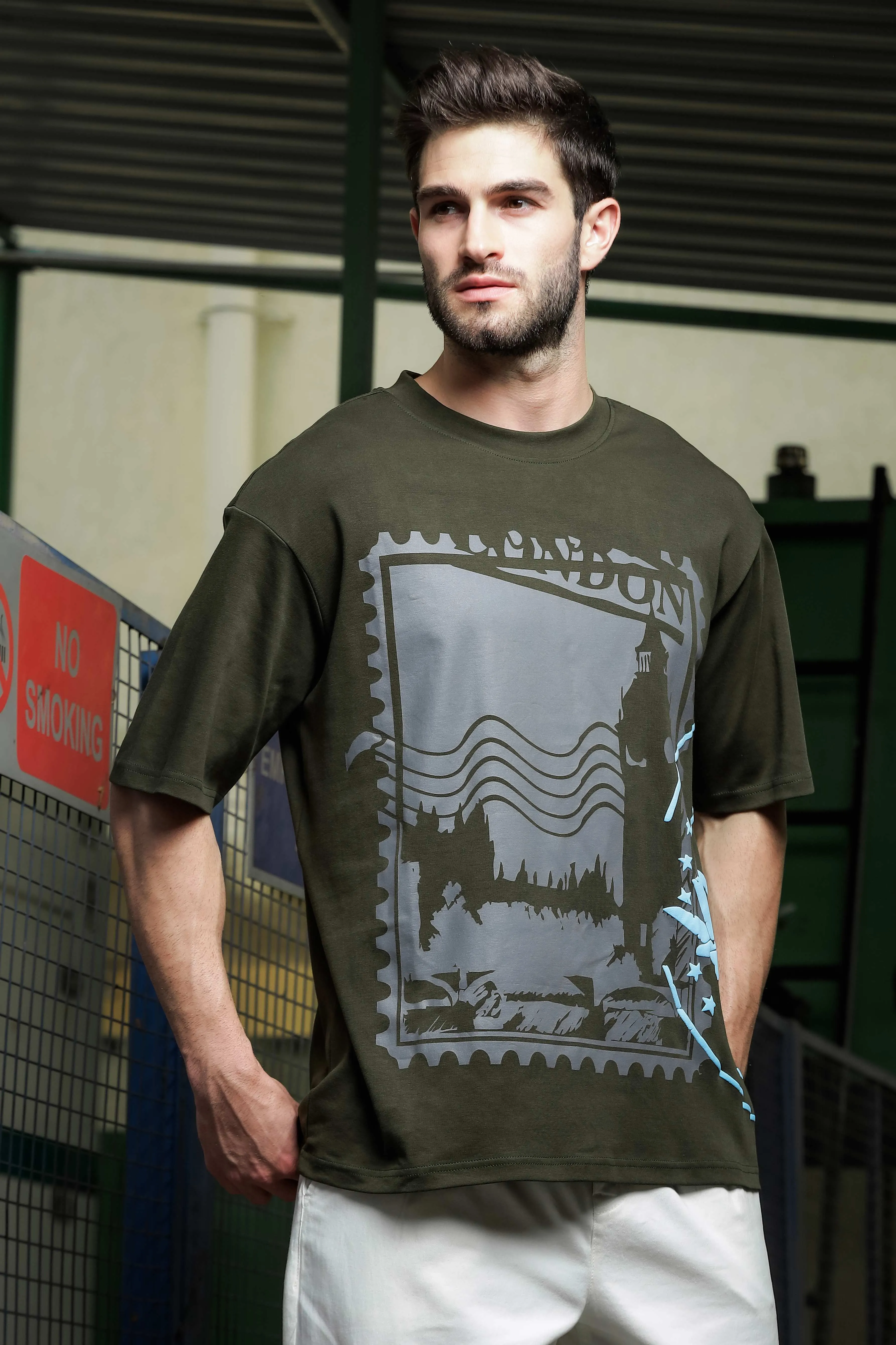 Oversized Olive Green Tshirt