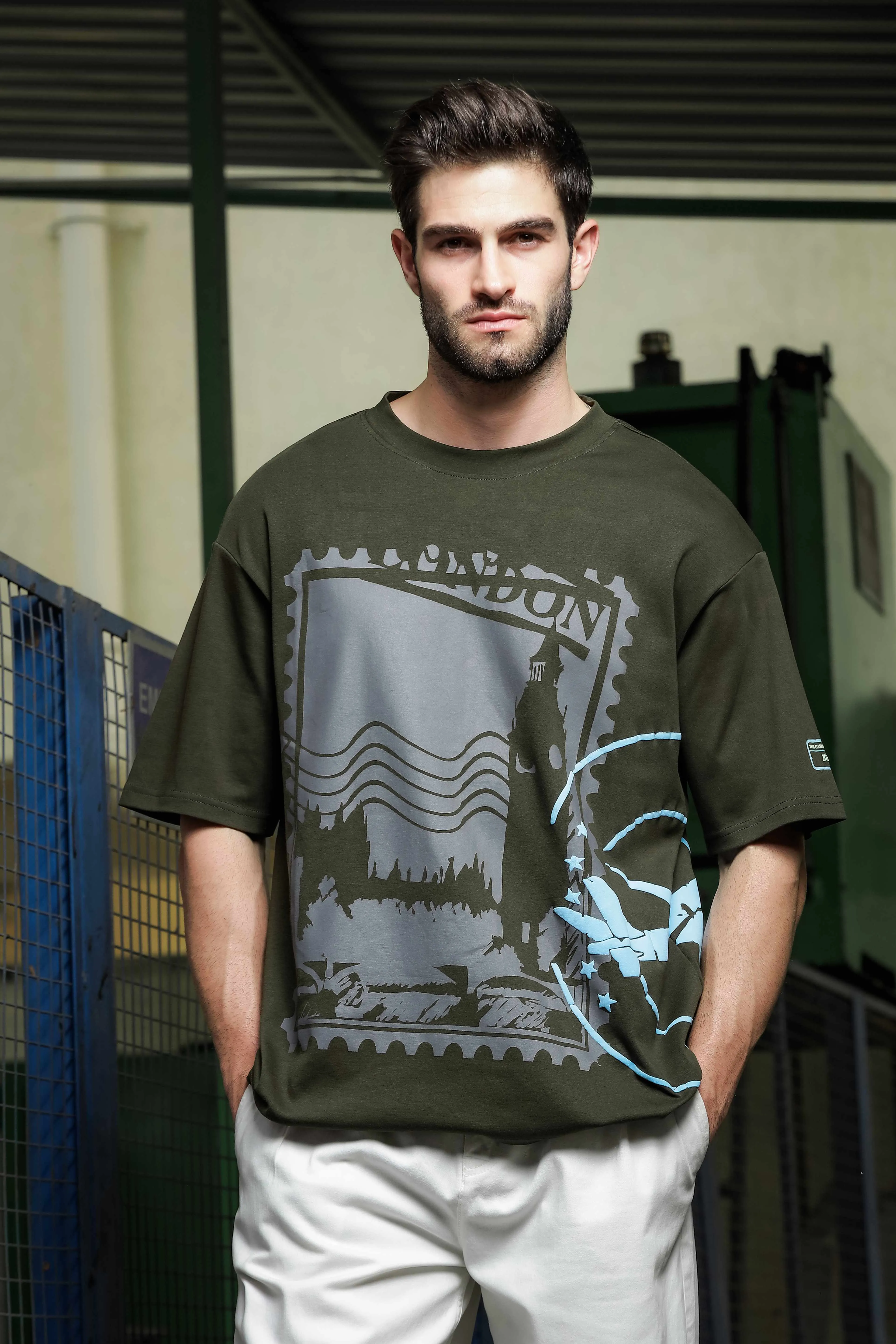 Oversized Olive Green Tshirt